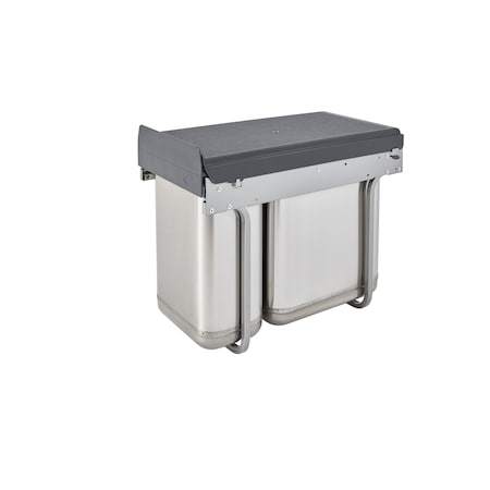 Rev-A-Shelf Rev-A-Shelf Stainless Steel Undersink Double Waste Container 8-785-30-2SS
